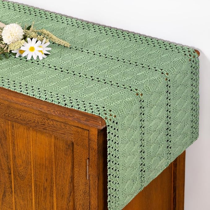 Boho Table Runner Summer Farmhouse Rustic Dining Dresser Scarf Home Decor | by Socomi