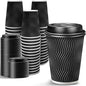 Ginkgo 100 Pack 12 oz Disposable Insulated Coffee Cups by HOME