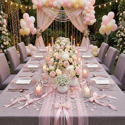 102PCS Rose Gold Plastic Plates - Clear Rose Gold Plate - Heavy Duty Disposable Plates - Fancy Disposable Dinner & Dessert Plate for 51 Guests for Party & Wedding & Valentines