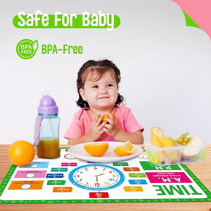 6 Pack Placemats for Kids, Non-Slip Washable Table Mat, Reusable Addition - Image 5