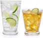 2 Pack Embossed Vintage Mixed Drinking Glasses, 12 Oz & 9 Oz Glasses | Embossed by Unknown
