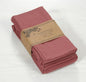 Accent Home 100% Cotton Napkins, Delicate Cloth Napkins for Dinners, Parties and Weddings，18 x 18 Inch Set of 6 - Blush