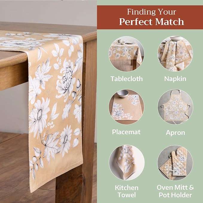 Maison d' Hermine Table Runner 100% Cotton 14.50" x 108" | Table Runners 108 - Image 5
