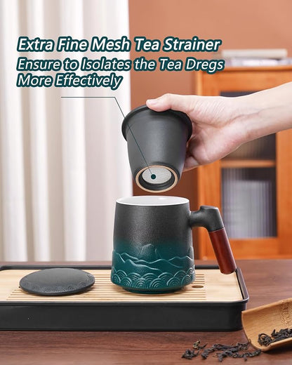 ZENS Tea Mug with Infuser and Lid - Image 3