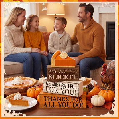 Moucuny 4 Pcs Fall Coffee Table Decor Fall Decoration - Image 4