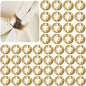 Lallisa 36 Pcs Gold Napkin Rings Bulk Metal Classic Brass Napkin Ring Holders by Lallisa