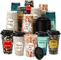 50 Pack 16 oz Disposable Coffee Cups by Ovveroche