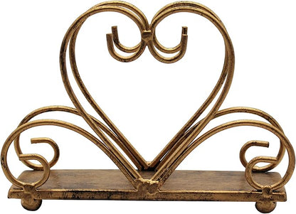 Metal Table Napkin Holder Freestanding Tissue Dispenser, Bronze