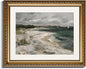 InSimSea Retro Gold Framed Wall Art, Home Room Coastal Storm Clouds Vintage Wall Decor, Canvas Print Artwork, Farmhouse Country Decor, Antique Picture Frame Landscape Paintings, 13x16 Inch