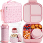 Fimibuke Kids Bento Lunch Box w/Insulated Water Bottle, Lunch Bag & Thermo | by Fimibuke