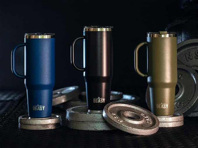 Beast 50 oz Tumbler with Handle Stainless Steel Vacuum Insulated Coffee Ice Cup - Image 3
