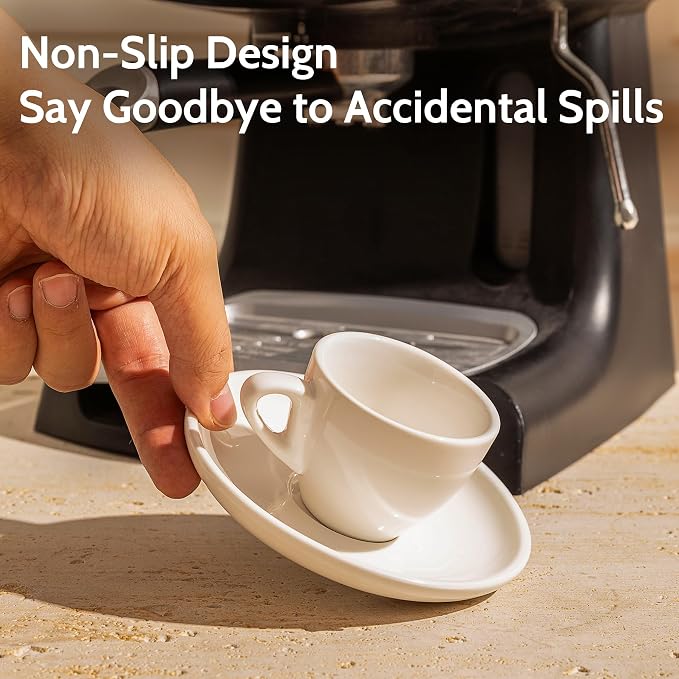 Sweese 4oz Porcelain Espresso Cups - Image 3