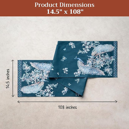 Maison d' Hermine Table Runner 100% Combed Cotton 14.5"x108" | Table Runners - Image 5