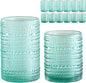 ZMOWIPDL Drinking Glasses Set of 12, Light Blue 12oz & 15oz Glass Cups | by ZMOWIPDL