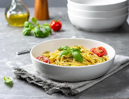KooK Pasta Bowl, Salad Bowls, Serving Bowls, Large Capacity, Microwave & - Image 5