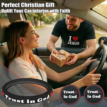 Christian Trust in God Steering Wheel Cover - Image 6