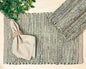 Natural Jute & Green Placemats, 13x19 Inch Dining Table Placemats by ChardinHome