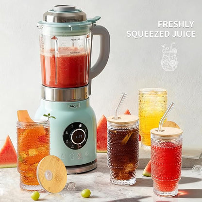 Hobnail Drinking Glasses 16 oz, 8 Pack Vintage Hobnail Glassware, Kitchen Cups - Image 6