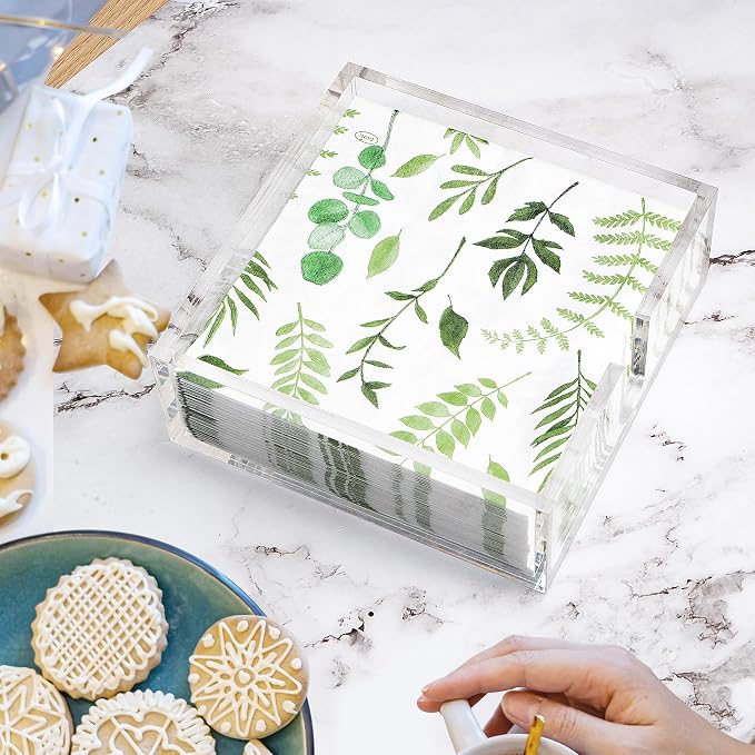 LotFancy Acrylic Napkin Holder, Dinner Napkin Holder - Image 4