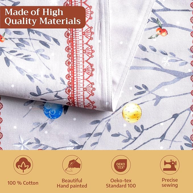 Maison d' Hermine Table Runner 100% Cotton 14.50" x 108" | Table Runners 108 - Image 3