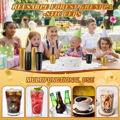 Yungyan 50 Pack 16 oz Stadium Cups Reusable Plastic Cups Blank Drink Stadium - Image 5
