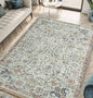 Keen Home Design 5x7 Rug - Machine Washable Area Rug with Non-Slip Backing, Ideal for Living Room, Dining Room, Bedroom - Vintage, Easy Clean, Durable, Low Pile Rug - (5' x 7')