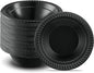 PLASTICPRO 200 PCS Black Plastic Bowls Light Weight 12 oz Plastic Soup Bowls by PLASTICPRO
