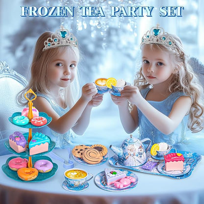 Hohosunlar Kids Tea Party Set for Little Girls Toddlers 3 4 5 6 7 8 | Princess - Image 6