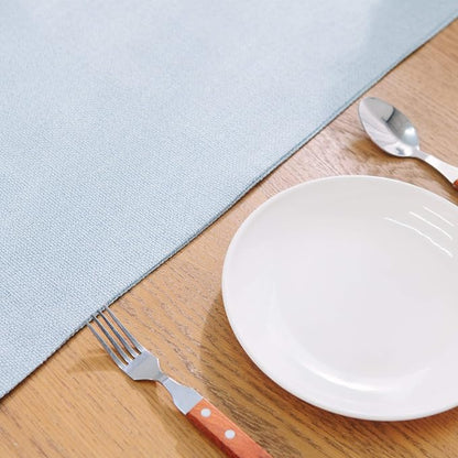Soft Caddice Faux Linen Table Runner 2 Piece Fabric in 1 - Image 3