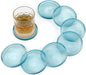 Modern Clear Coaster Set of 8- Glass Coasters by Unknown