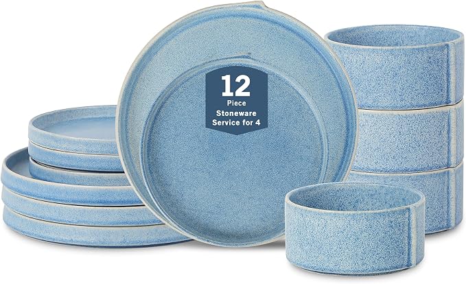 Stone Lain Bao 12-Piece Dinnerware Set Stoneware by Unknown