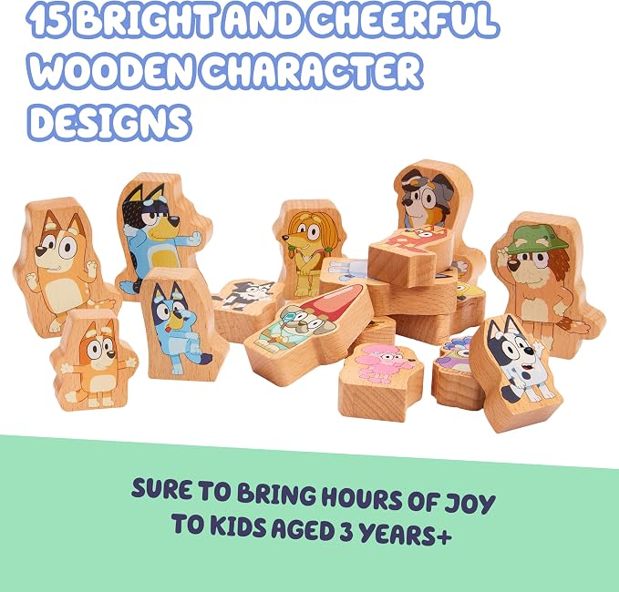 Bluey Stacking Game, Spin & Balance 15 Character Pieces - Image 4