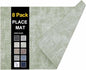homing Faux Leather Heat Resistant Placemats 8 Packs, Waterproof Wipeable Dining PU Place Mats for Indoor & Outdoor, Easy to Clean, Light Green
