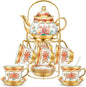 20 Pcs Porcelain Tea Set for Adults by Gandeer