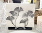 Silver Ginkgo Vertical Napkin Holder | Contemporary Modern Design | Disposable by ChezJuJu