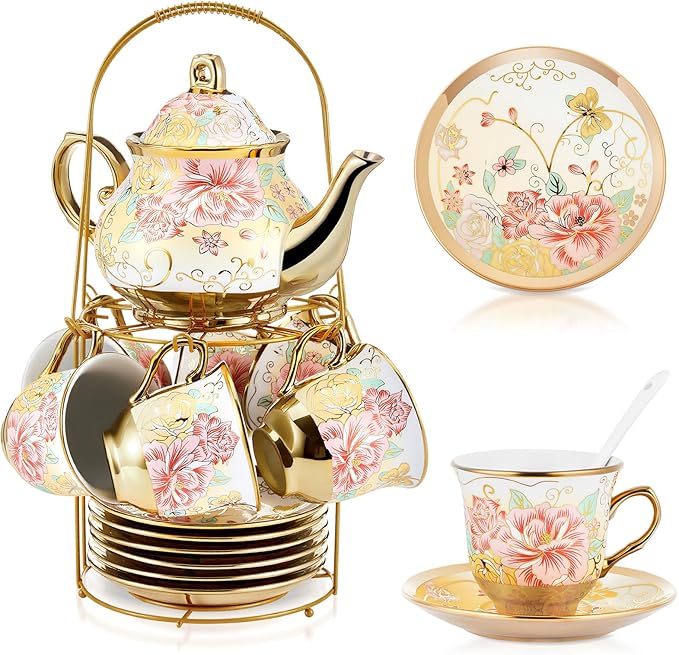Zhehao 20 Pcs Porcelain Tea Set by Zhehao