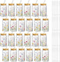 Mumufy 24 Pack Wildflower Glass Cups Gift Aesthetic Cute Glass Cup Tumbler by Mumufy
