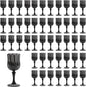 7OZ Plastic Wine Glasses, Reusable Vintage Goblets Unbreakable Drinking Glasses by Unknown
