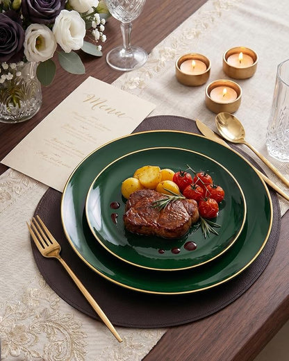 PULOTE 200PCS Green Plastic Plates - Image 4