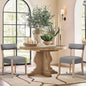 Dining Chairs Set of 2,Mid Century Modern Dining Chair Set - Linen Upholstered Low Back Kitchen & Dining Room Chairs with Woven Design,Grey Fabric
