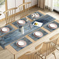 Emvency Table Runner and Placemats Set of 6, Abstract Modern Vintage | Painting by Emvency