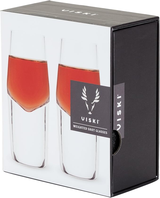 Viski Heavyweight Crystal Shot Glasses Set of 2 - Image 11