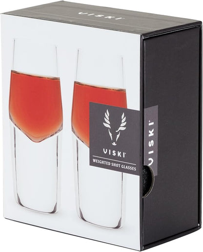 Viski Heavyweight Crystal Shot Glasses Set of 2 - Image 11