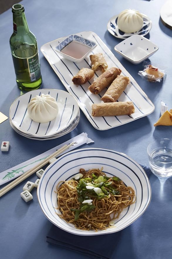 Lenox Blue Bay 4-Piece Set Pasta Bowls, 4.75 LB | Dishwasher safe | plates and - Image 3