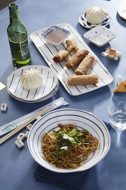 Lenox Blue Bay 4-Piece Set Pasta Bowls, 4.75 LB | Dishwasher safe | plates and - Image 3