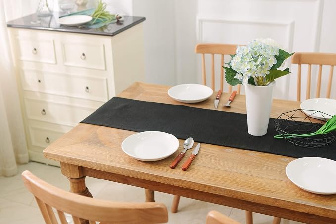 Dinning Table Runner 12 x 90 Inches Farmhouse Kitchen Coffee Burlap Table Runner - Image 6