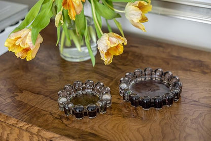 Home Collection Original Smoky Glass Large Bubble Candle Dish | Votive and - Image 8