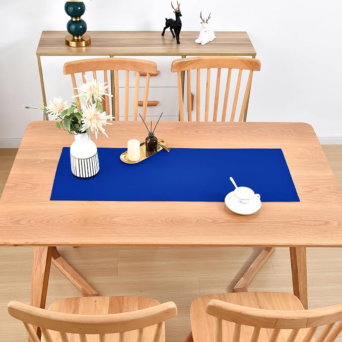 Farmhouse Blue Table Runner Small Short Table Runners 36 Inches Coffee Table - Image 8