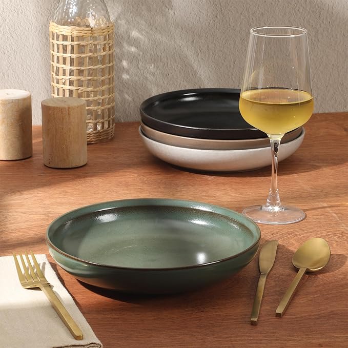 Gibson Elite Beckett 4-Piece Multi-Color 9 Inch Dinner Plate Bowl Set – - Image 5