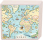 Xplorer Maps Regional Ceramic The World Coaster, Highly Absorbent Tabletop Protection - for Cold Drinks, Wine, and Drinking Glass - Suitable for Any Kinds of Mugs and Cups.